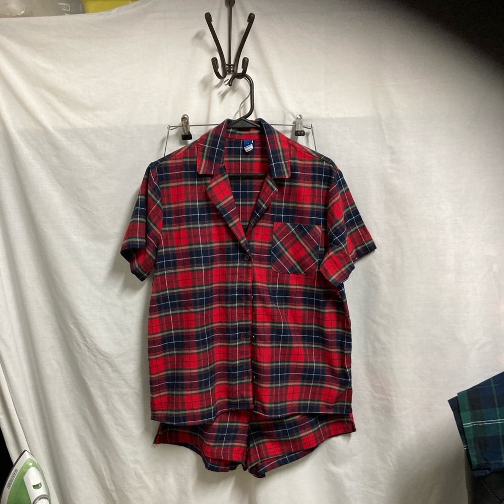 Old Navy Red and Blue Plaid Women’s Pajamas